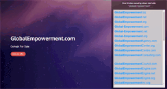 Desktop Screenshot of globalempowerment.com