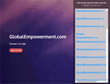 Tablet Screenshot of globalempowerment.com